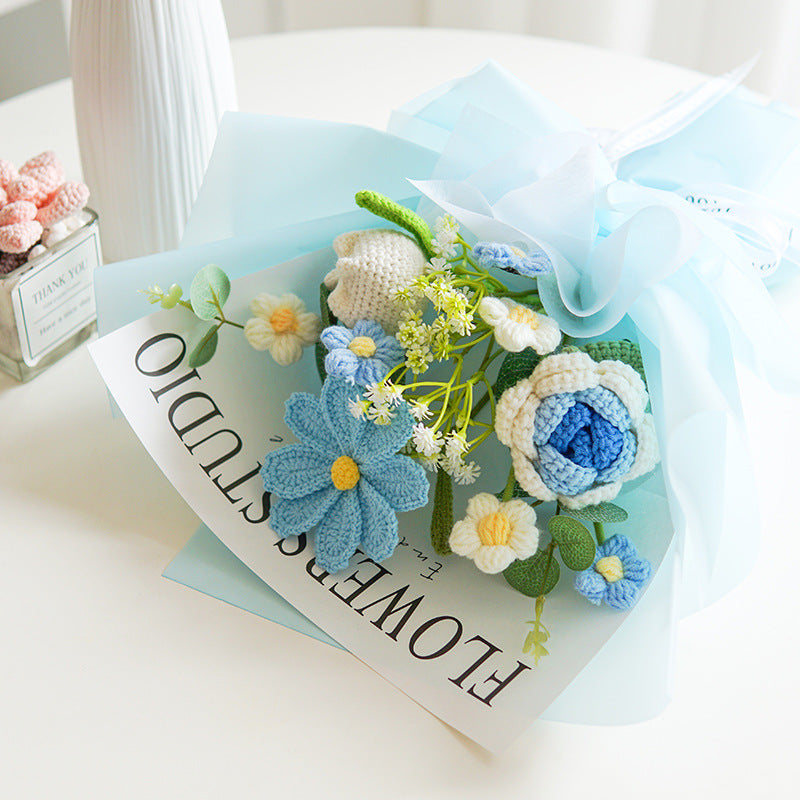 💕Mother's Day Special Sale 50% OFF!💕Handmade Delicate Crochet Flower Bouquet